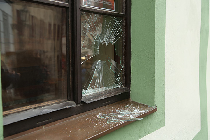 A2B Glass are able to board up broken windows while they are being repaired in Ripley.